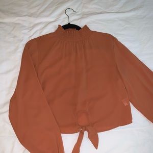 Mock Neck Blouse